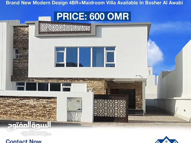 #REF1140    Brand New Modern Design 4BR+Maidroom Villa Available For Rent In Bosher Al Awabi