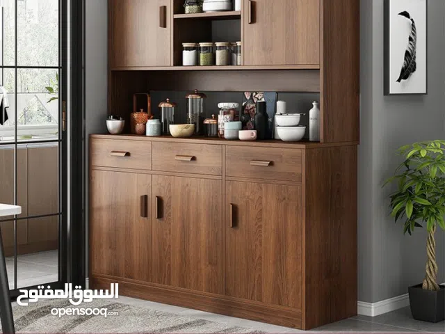 بوفيه ركن القهوة الخشبي الفاخر الحجم الكبير