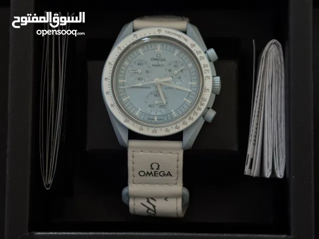 ساعة Omega x Swatch Moon Swatch Mission to Uranus Speedmaster Blue - New, Unisex