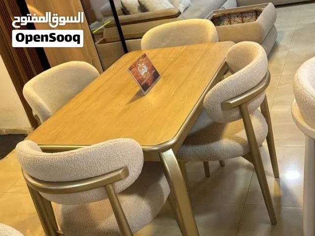 سفرة 4 كراسى خشب زان محمل Furniture oh