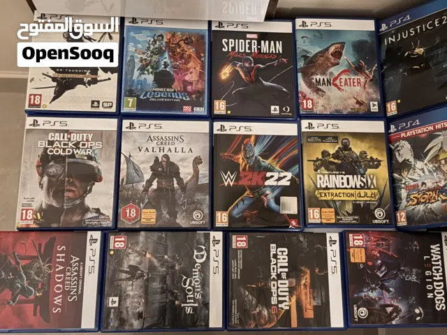 للبيع اشرطه ps5 و ps4 مستعمله نظيفه جدا بسعر ممتاز قابل للتفاوض الاسعار في الوصف.