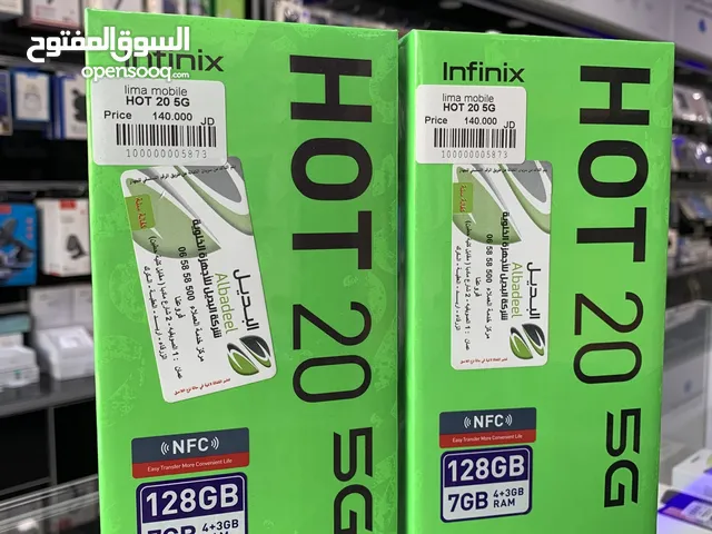 Infinix Hot 20 5G 128 GB in Amman
