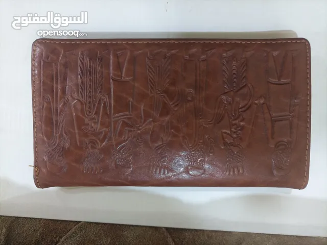محفظة رجالية من الجلد الطبيعي صنع يدوي