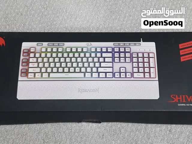 كيبورد ألعاب Redragon أبيض بحالة ممتازة