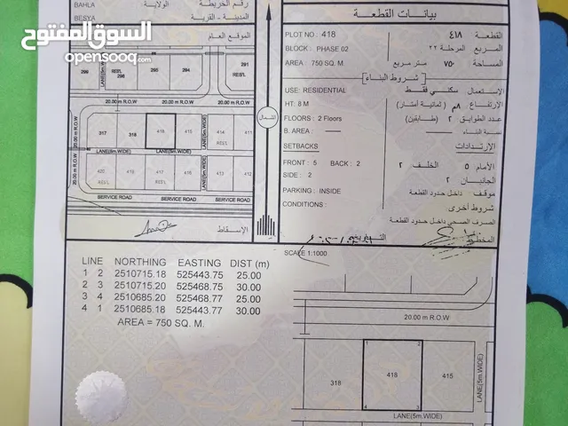 أرض للبيع في بسيا