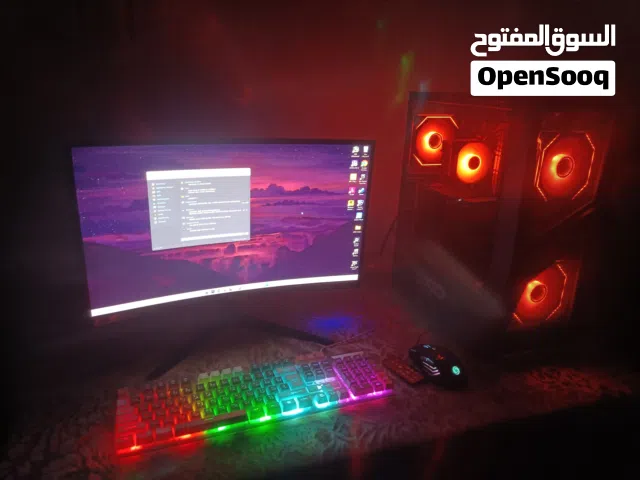 تجميعة قيمنق متكاملة PC مع شاشة وملحقاتها للبيع جاهز للعب)