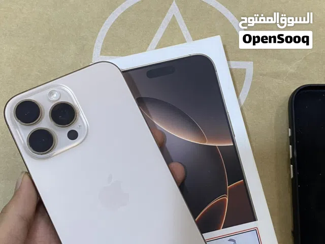iPhone 16 Pro Max 256 ايفون 16 برو ماكس      ذاكره 256 لون تيتانيوم بي مجال  اقره الوصف