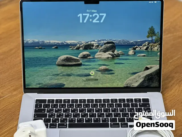 Macbook Air 15 inch M2 chip 256 SSD 8GB RAM no box only charger  and one month shop warranty.