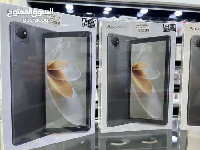 BlackView Tab 70 WIFI (64 GB / 4+8Ram) تابلت بلاك ڤيو 70 جديد مسكر كفالة الوكيل مع كفر و لزقة حماية