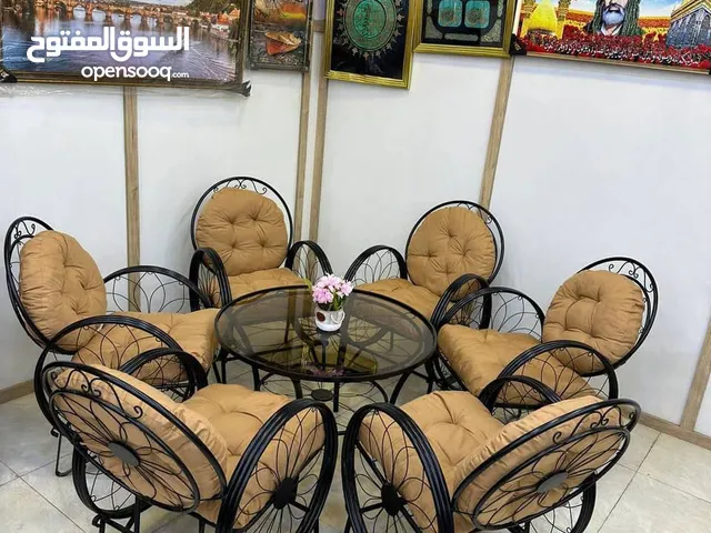 ميز وكراسي حديقة ايراني ابو 6 كراسي  السعر 310 الف