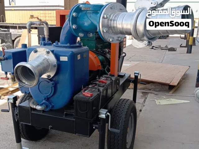 للبيع مضخه 6 إنش تعمل بالديزل مع مقطورة جديده New 6” diesel pump with a trailer