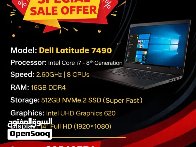 Special New Year Offer  Dell Core i7 8th Gen Laptop – 16GB RAM, 512GB NVMe