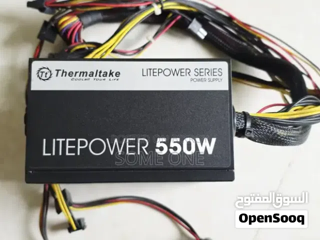 باور سبلاي ثيرمال تيك لأجهزة الجيمنج بسعة 550 واط حقيقي THERMALTAKE 550W 80+ PLUS GAMING PSU
