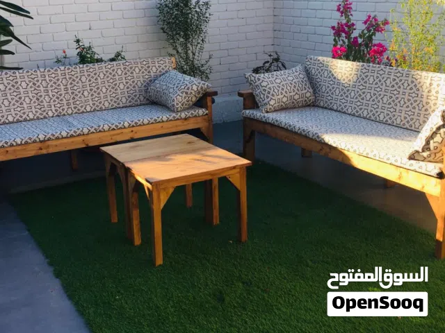 كراسي خشب+كراسي حديد