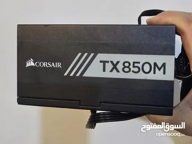 مزود طاقة كورسير بقدرة 850 واط الذهبي CORSAIR TXM Series, TX850M, 850 Watt, 80+ Gold