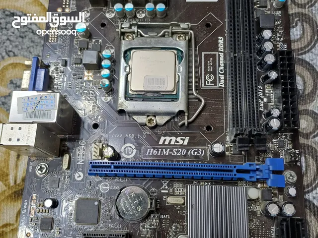 قطع كومبيوتر  h61i5 3470 بور 550w