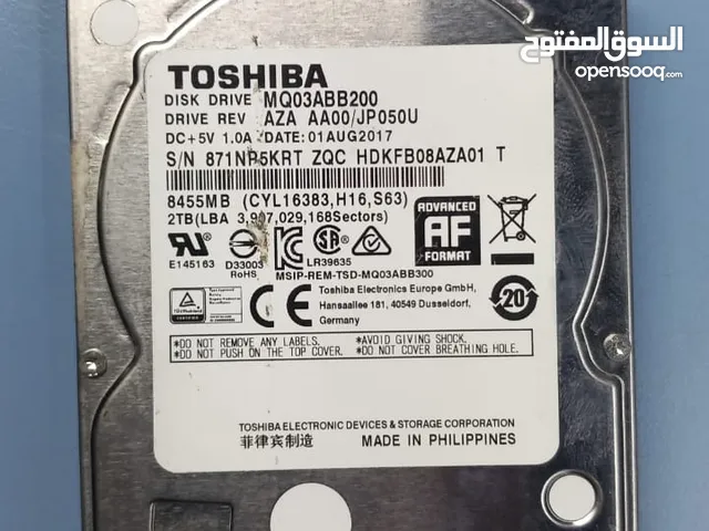 HDD 2TB TOSHIBA CAN'T USED LAPTOP