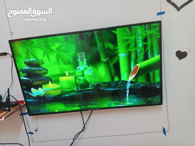 شاشه 43 بوصه جنرال عادي مش اسمارت مع ريموت وقاعد ارضيه