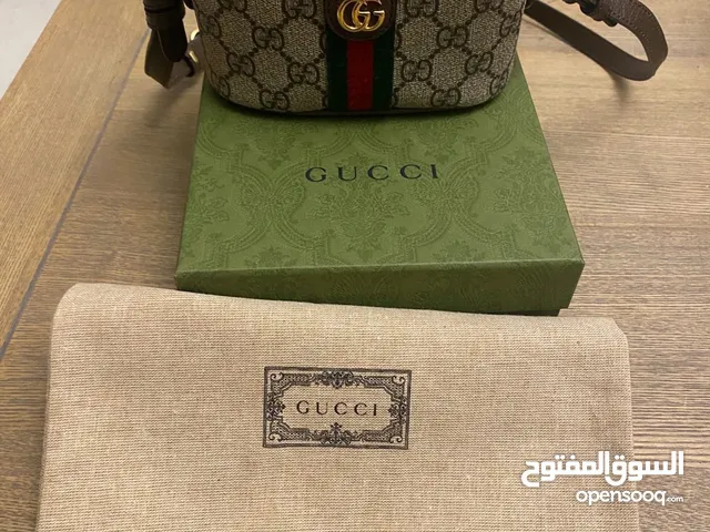 Gucci Ophidia Top Handle Bag GG Coated Canvas Mini
