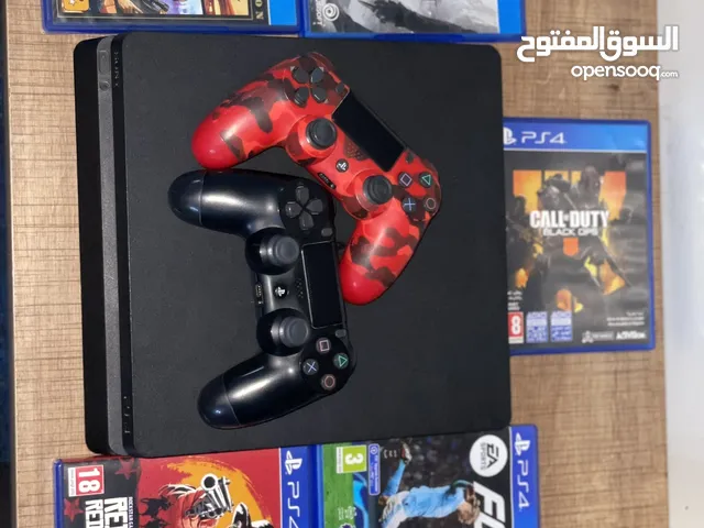 PS4 slim مستعمل نظيف مش خاش صيانة