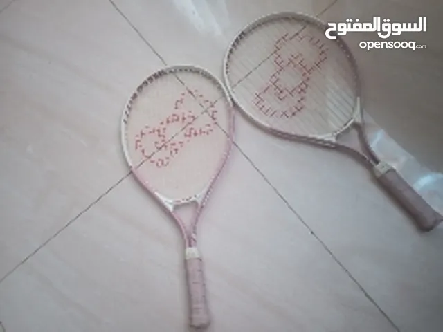 two tennis rackets used