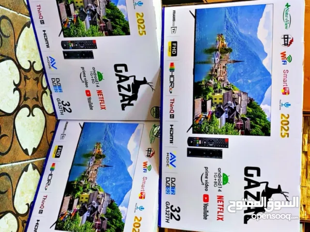 شاشة 32  الغزال 2025 فل سمارت اومر صوتية باقل سعر بالمملكة 55 دينار تتوفر لدينا خدمة التوصيل