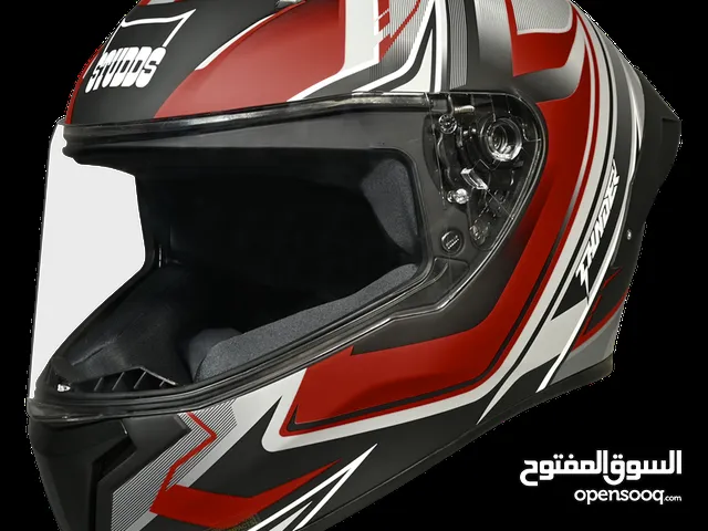 Thunder Full Face Helmet – DOT Certified RTA Approved Perfect for Delivery Riders New
