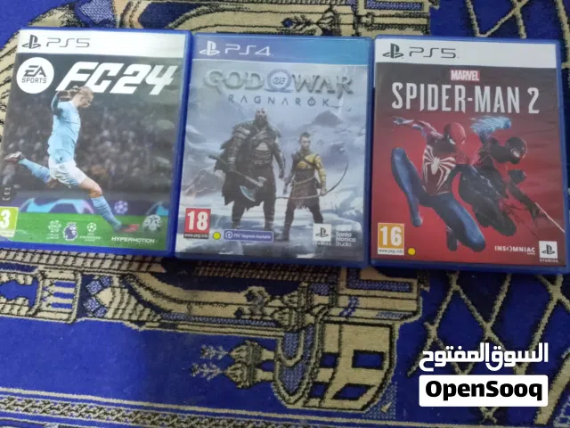 ثلاث سيديات PS5 , PS4 بيع فردي أو كوم