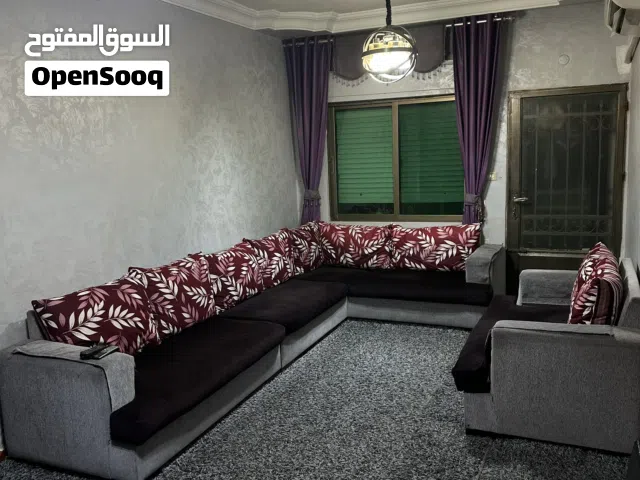 طقم كنابايات كورنر 9 مقاعد داخلي خشب سويد 4 سم مع بفتين وسجاده كامله وستاره