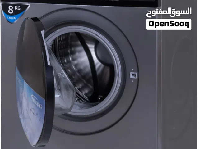 غسالة جنرال ديلوكس 8 كيلو 1400 دورة انفيرتر تعقيم بالبخار لون سلفر بسعر مميز جداً