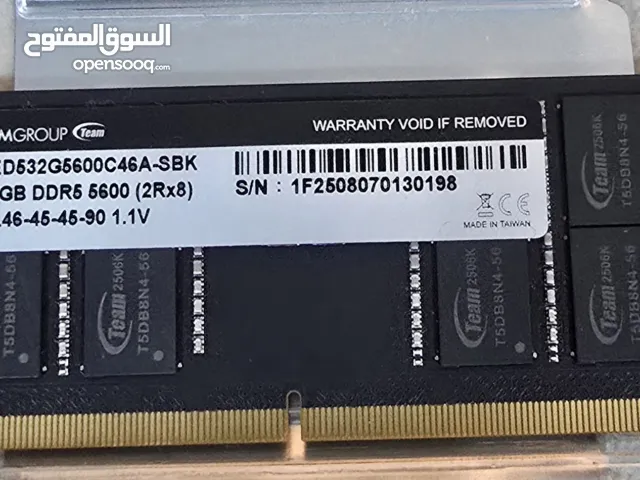 رام لابتوب DDR5 32GB 5600Ghz