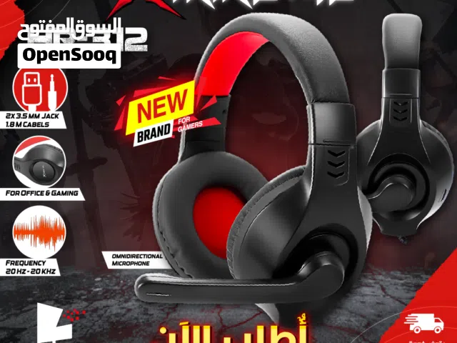 سماعات رأس وأذن / جيمنغ اصلية  XTRIKE ME HP-312  wired Gaming headset 3.5mm 1.8m cable