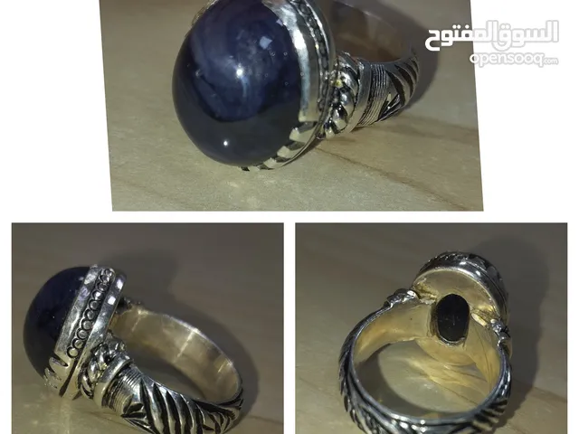 للبيع خاتم فضه ياقوت