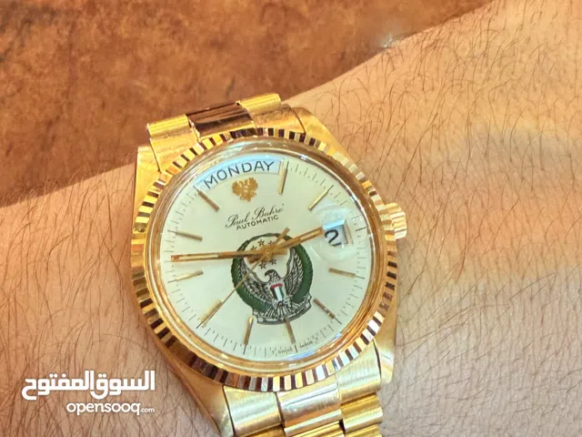 بول بوهر – أوتوماتيك 36 ملم من الذهب الخالص عيار 18 - Paul buhre full 18k solid gold automatic 36mm