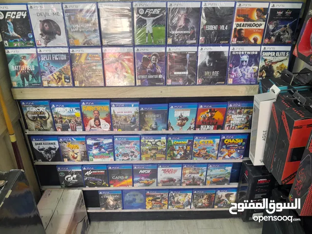 سيديات بلايستيشن 4 و 5 جديد ومستعمل وألعاب اكس بوكس