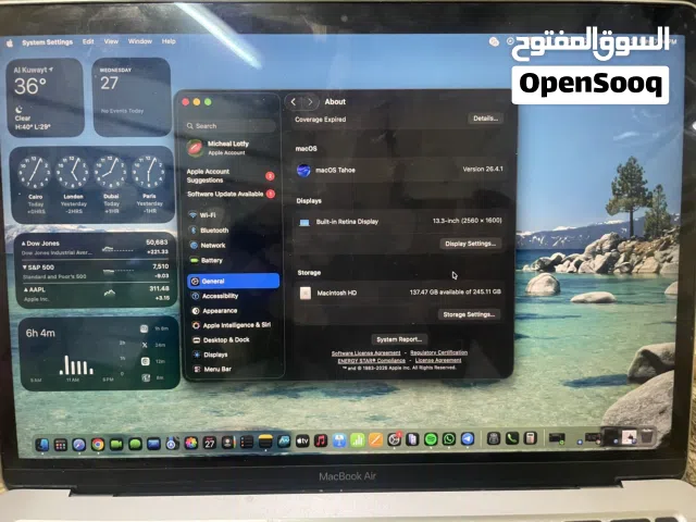 Macbook air M1 2020 13 inch 256GB