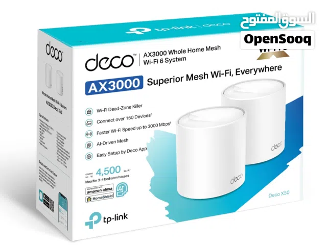 Tp-Link Deco AX3000 Whole Home Mesh WiFi 6 System  -  2 Pack