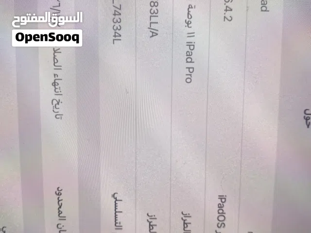 Apple iPad Pro 11 256 GB in Irbid
