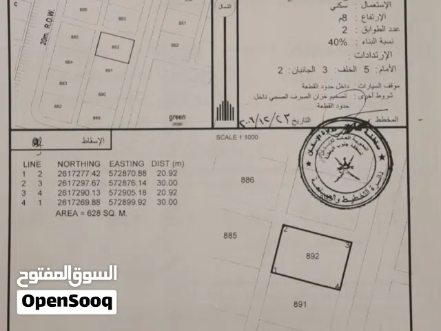 ارض في بركاء القريحة السادسة للبيع