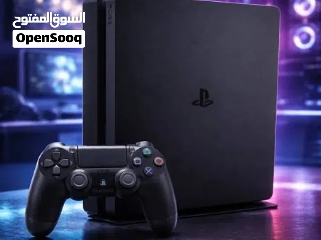 PS4 Slim 2TB  بلايستيشن فور سلم هارد 2 تيرا 2TB مع يدات وكالة وضمان شهر  تهكير CD-Blue-Ray جدا سريع