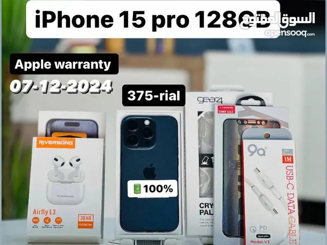 iPhone 15 pro -128 GB - COMBO OFFER ,Box piece - Nice working ,100% BH , warranty 7/12/24