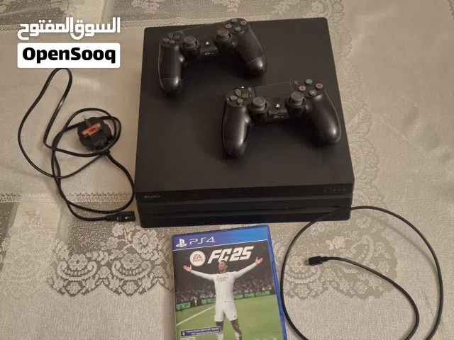 بلايستيشن فور برو للبيع بلايستيشن فور برو 1 تيرا مع كامل ملحقاته وزوز يدين و دسكة fc25 عربية للبيع ا