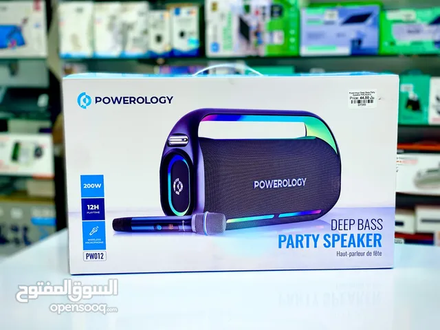 POWEROLOGY DEEP BASS PARTY SPEAKER
