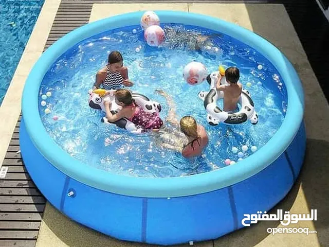 جديد وحصري ولاول مره في اليمن *مسبح قابل للنفخ وقابل للطي دائري... يمكن أن يستوعب هاذا السباحة الق