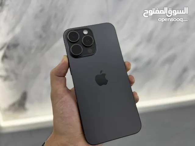 ايفون 15 برو ماكس 256 جيجا لون اسود مميز مستعمل وكالة بحالة الجديد نسبة البطارية 100%