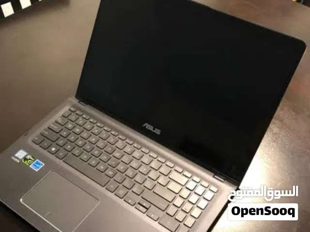 لابتوبi7 اسوس2in1 تتش حجم15.6 رام16 كرتين شاشةgtx10/50 للتصميم والبرامج الهندسية هيكل معدني