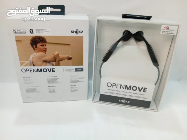 سماعات Shokz OpenMove – اسمع العالم بطريقتك  استمتع بصوت واضح وآمن بتقنية التوصيل العظمي، بدون ما