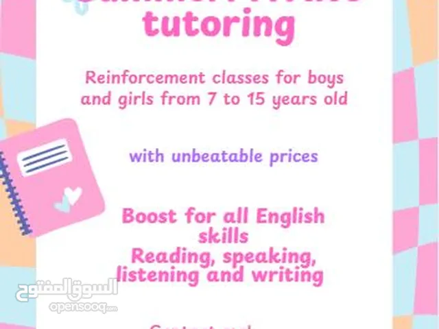 Summer English Tuitions