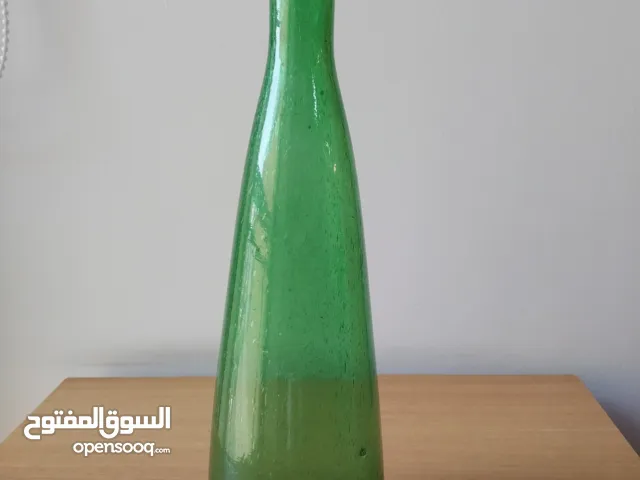 Vintage Green Glass Vase – Elegant Handcrafted Look