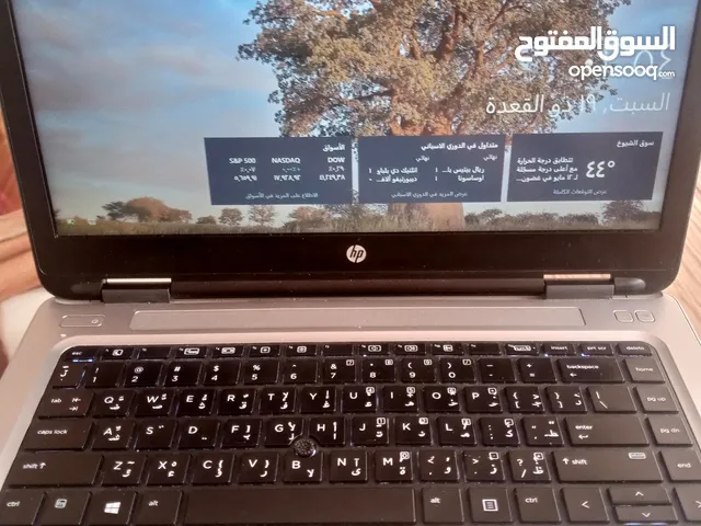لابتوب hp proBook 640 G3 مستخدم معه ملحقاته
